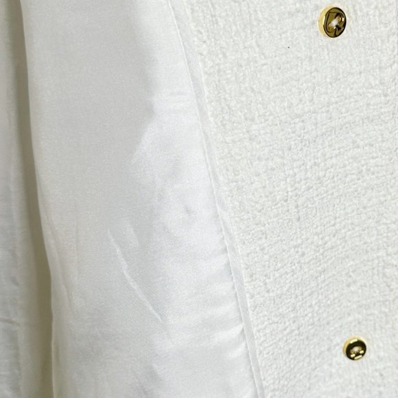 Kate Spade New York Women's Size 2 White Dorothy Bow Front Tweed Jacket - Picture 9 of 12